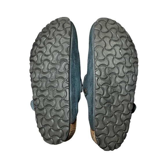 Birkenstock Women's Bostons Clog Sz 8.5 Teal Dark Green Booktok Dark Academia ￼ - Picture 4 of 8